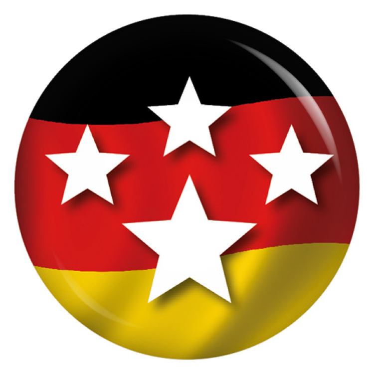 Ansteckbutton 4 Sterne Weltmeister 2014