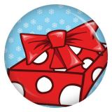 Ansteckbutton Weihnachtsgeschenk / Schneeflocken