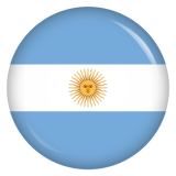 Ansteckbutton Argentinien Flagge