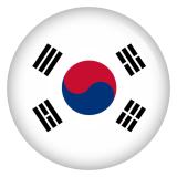 Ansteckbutton Südkorea Flagge