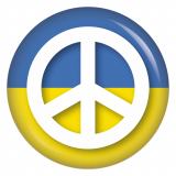 Ansteckbutton Ukraine Peacezeichen