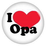 Ansteckbutton I love Opa