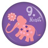 Ansteckbutton 9.  Monat Elefant