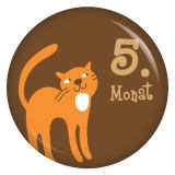Ansteckbutton 5. Monat Katze (Tierchen 2)