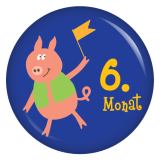 Ansteckbutton 6. Monat Schwein (Tierchen 2)