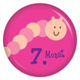 Ansteckbutton 7. Monat Raupe