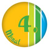 Ansteckbutton 4. Monat (Kunterbunt)