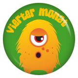 Ansteckbutton 4. Monat (Monster 2)