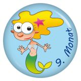 Ansteckbutton 9. Monat Meerjungfrau