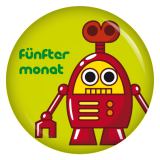 Ansteckbutton 5. Monat (Roboter)