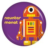 Ansteckbutton 9.  Monat Roboter