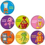 Ansteckbutton Roboter Schwangerschaft-Set