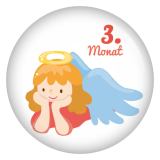 Ansteckbutton 3. Monat (Schutzengel)